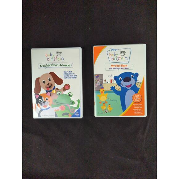 Baby Einstein: Neighborhood Animals & My First Signs 2 DVD Bundle - Picture 1 of 5